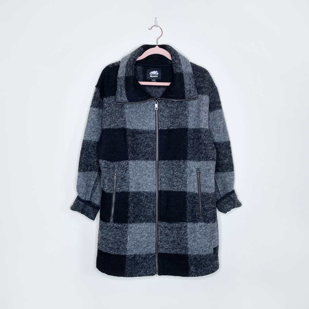 Roots Canada wool blend winter shops jacket