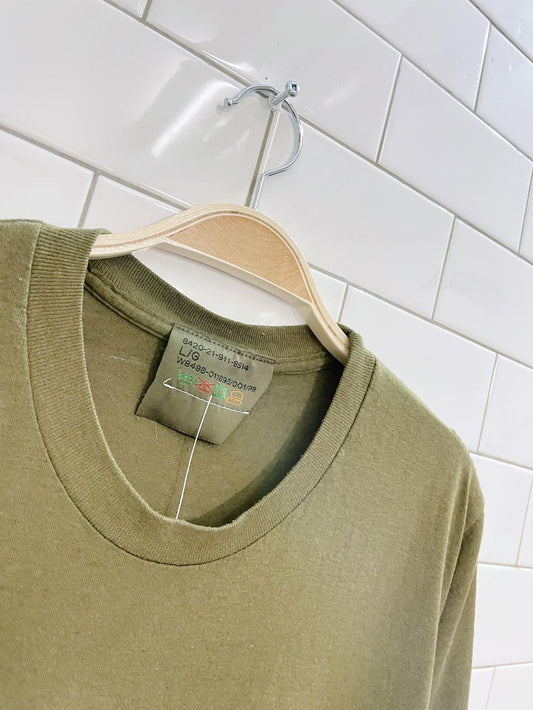 vintage single stitch military issue tee