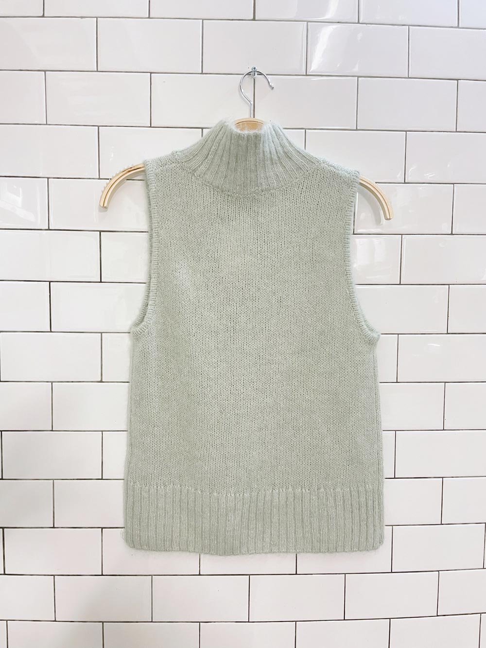 zara alpaca-wool knit sweater vest