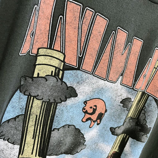 pink floyd animals flying pig tee