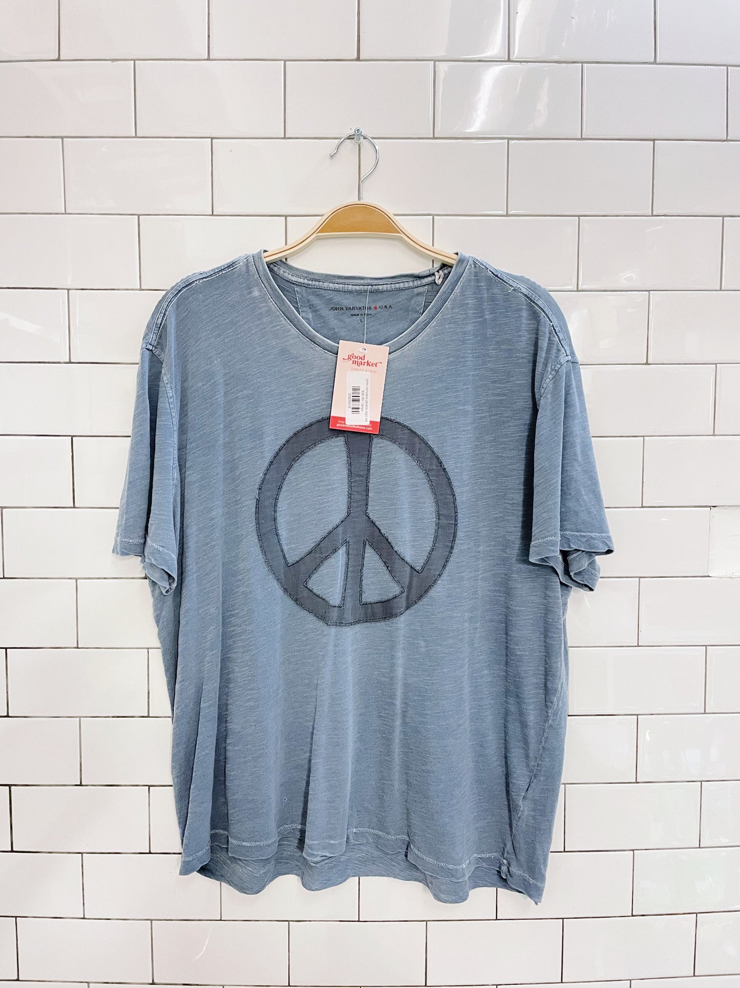 john varvatos peace sign tee