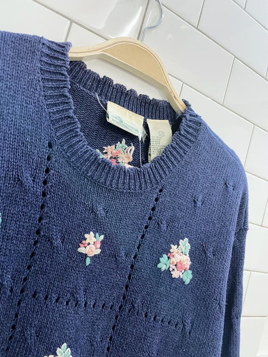 vintage 00s cottage essentials knit sweater