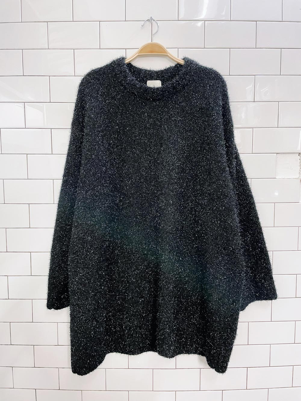 h&m black confetti holiday sweater dress