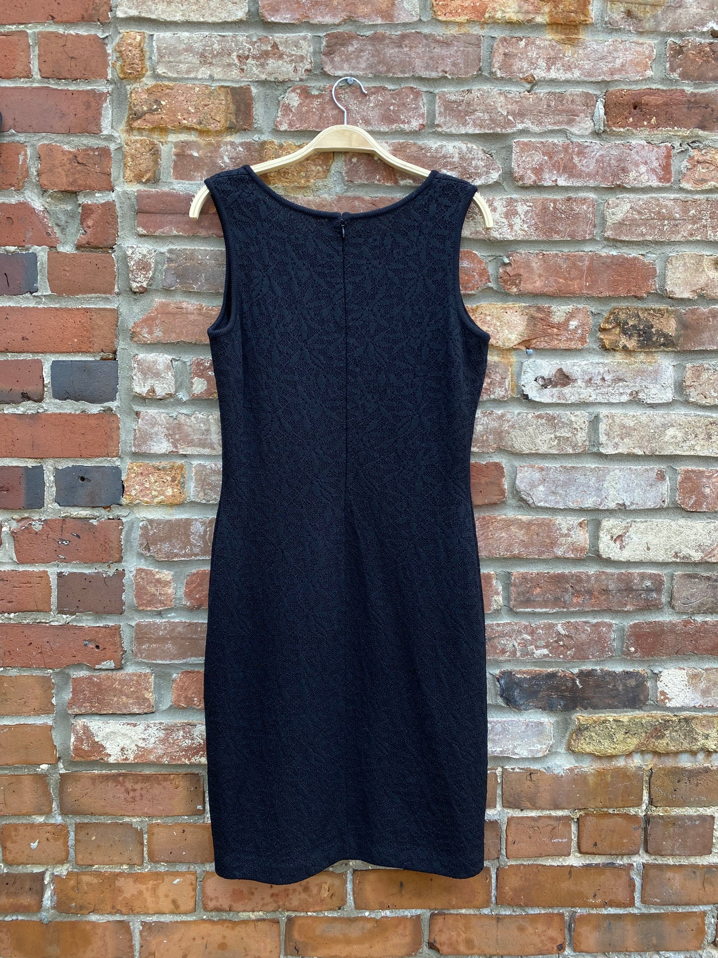 vintage st john pointelle knit minimalist dress