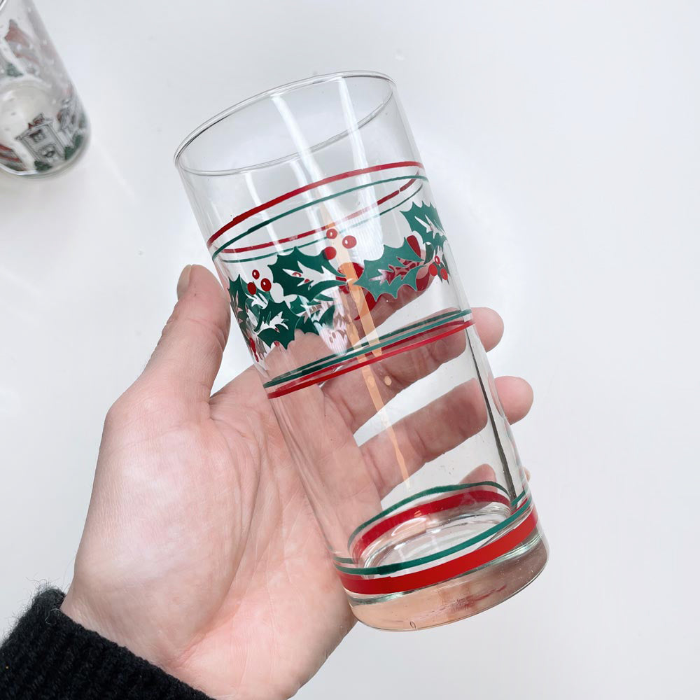 x4 vintage mixed holiday tall tumblers