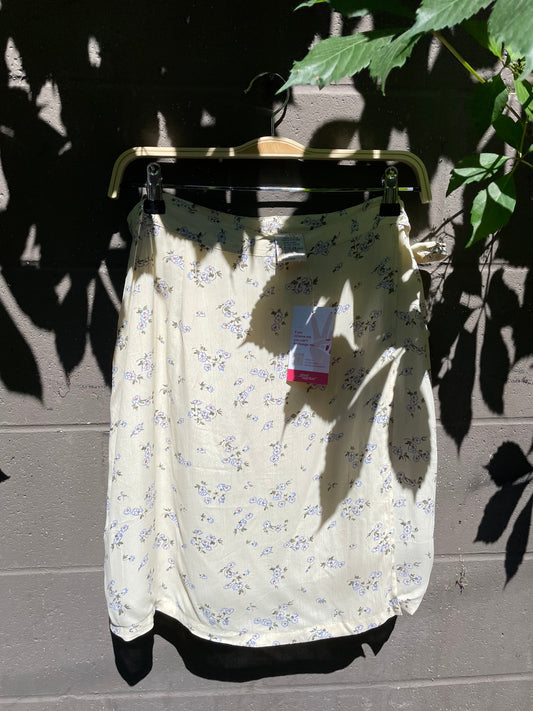 vintage 00s jessica floral wrap mini skirt