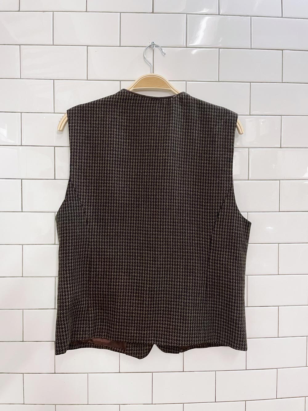 vintage 90s zacks 'monica' houndstooth vest