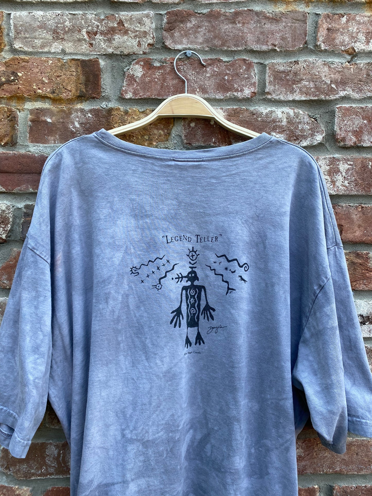 vintage 90s dagoli legend teller cave art tee