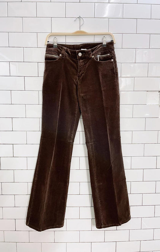 y2k 725 originals corduroy flare leg pants