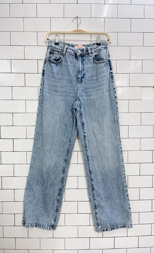 garage denim wide leg jeans