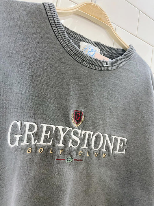 vintage greystone golf club distressed crew