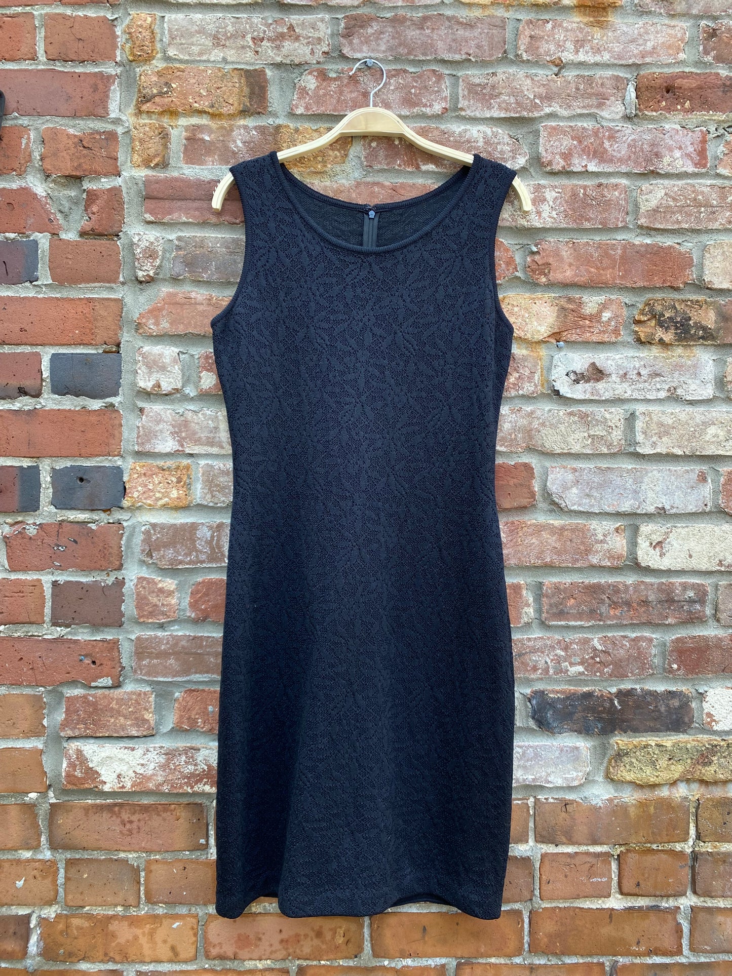 vintage st john pointelle knit minimalist dress