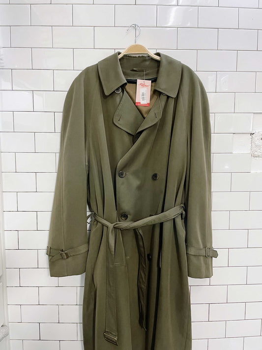 vintage barezzi lined trench coat