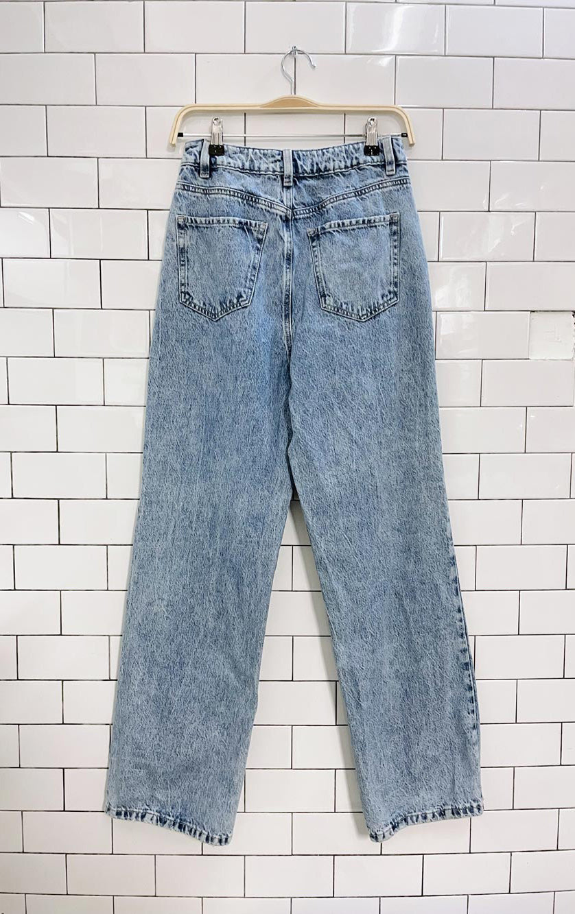 garage denim wide leg jeans