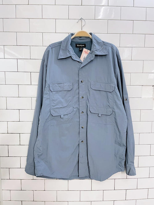 vintage windriver cargo utility shirt