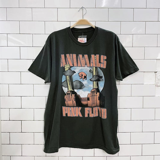 pink floyd animals flying pig tee