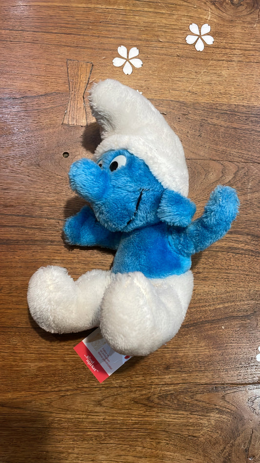 vintage 1979 smurf plush wallace berrie & co