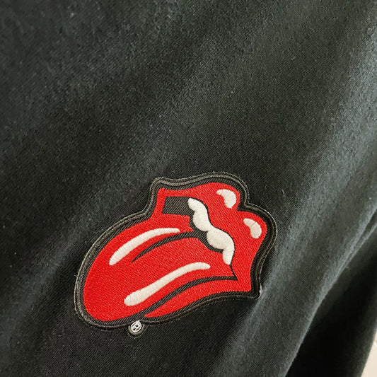 the rolling stones tongue patch tee