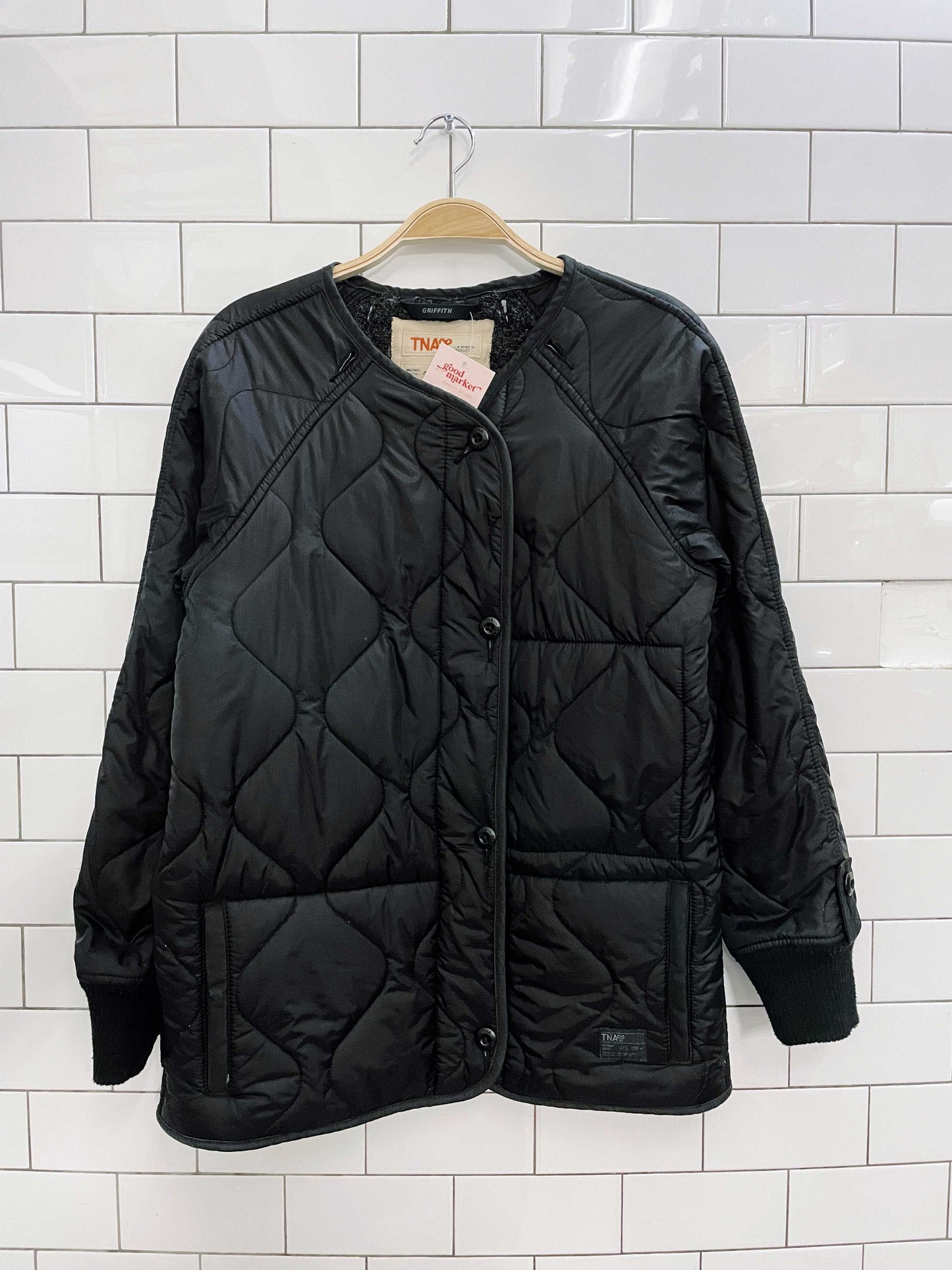 tna griffith quilted military liner jacket