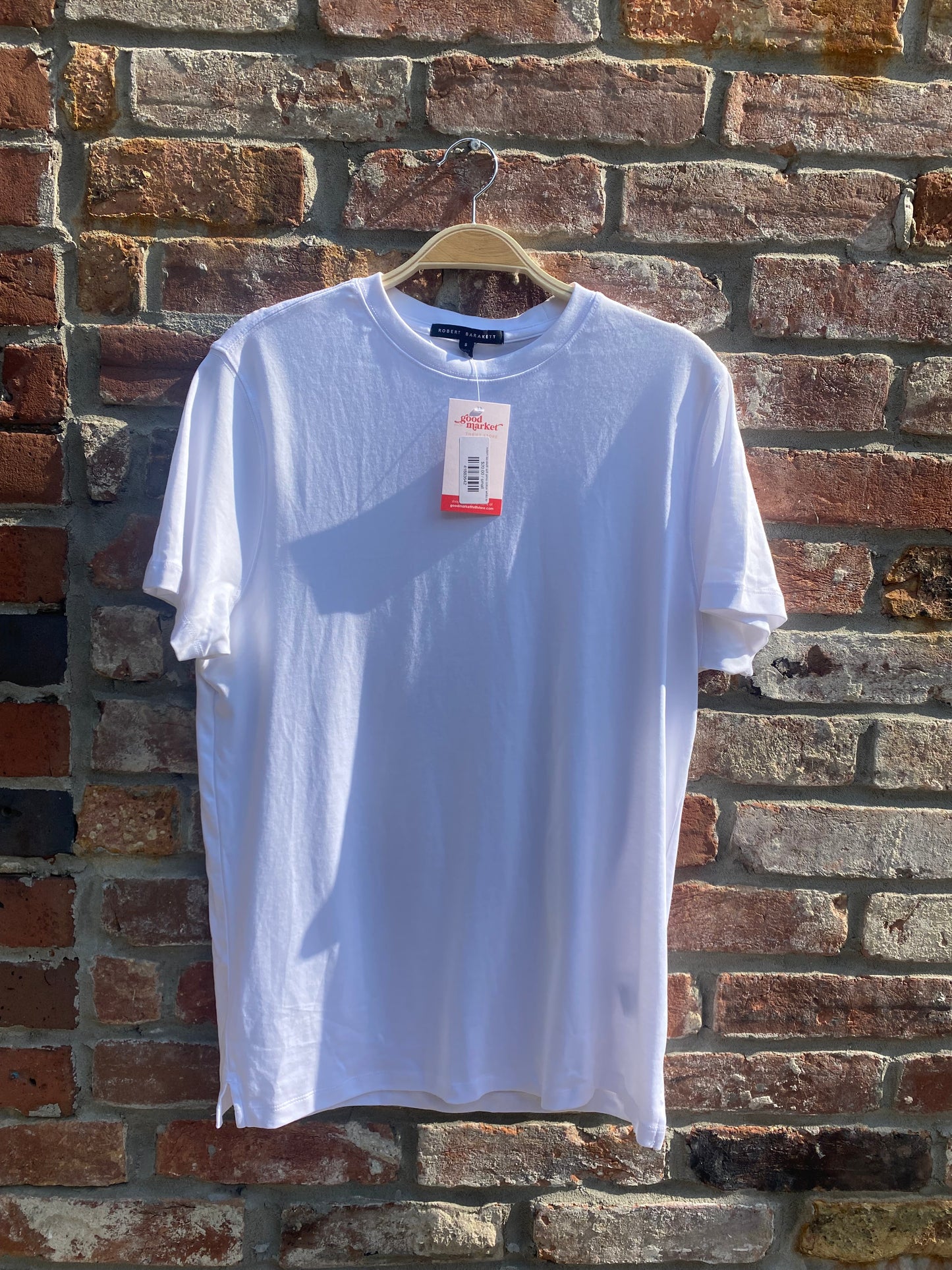 robert barakett soft pima cotton white tee