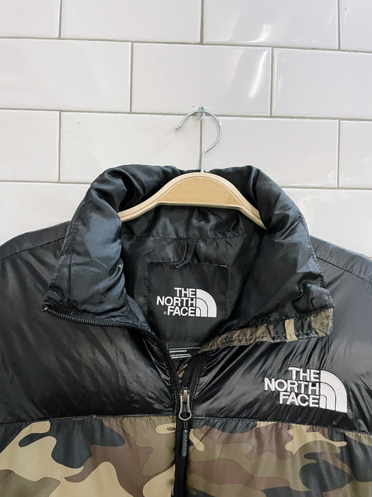 the north face nupste 700 down camo puffer