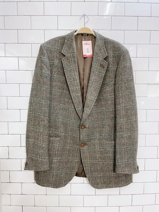 vintage daks union made wool plaid blazer