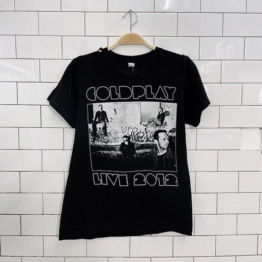 vintage 2012 coldplay live tour tee