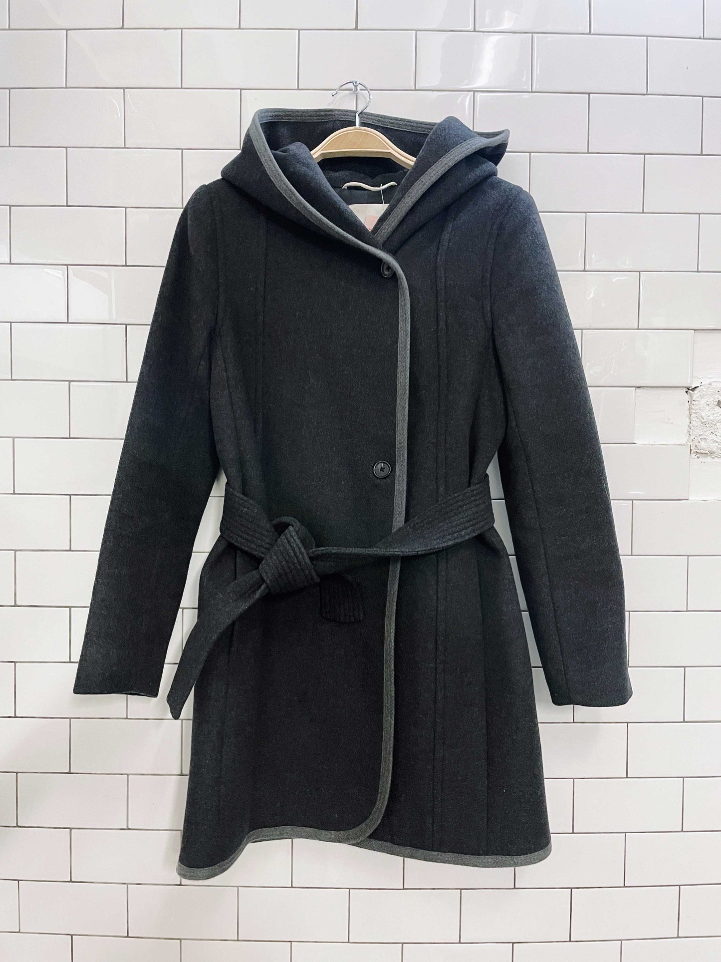 wilfred borda wool-cashmere hooded coat