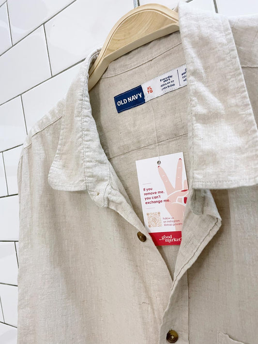 old navy every day linen-blend shirt