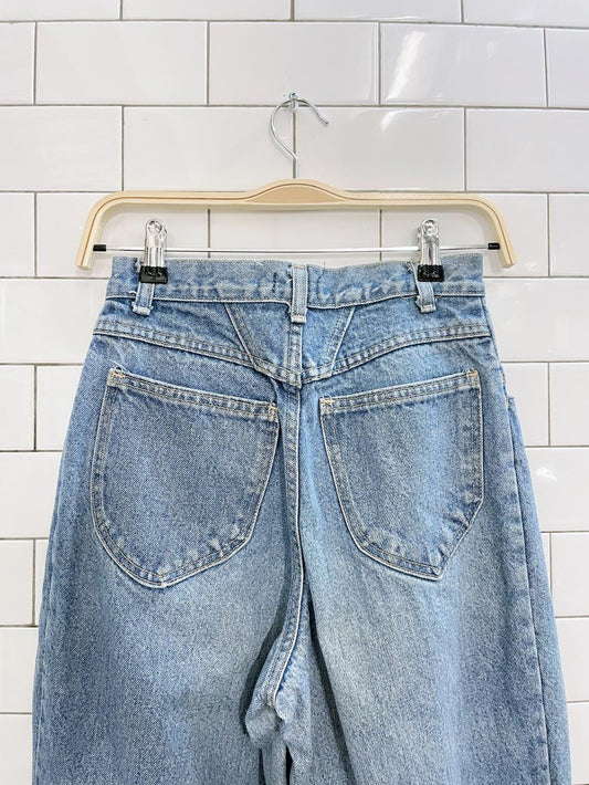 vintage bluenotes balloon leg high rise jeans