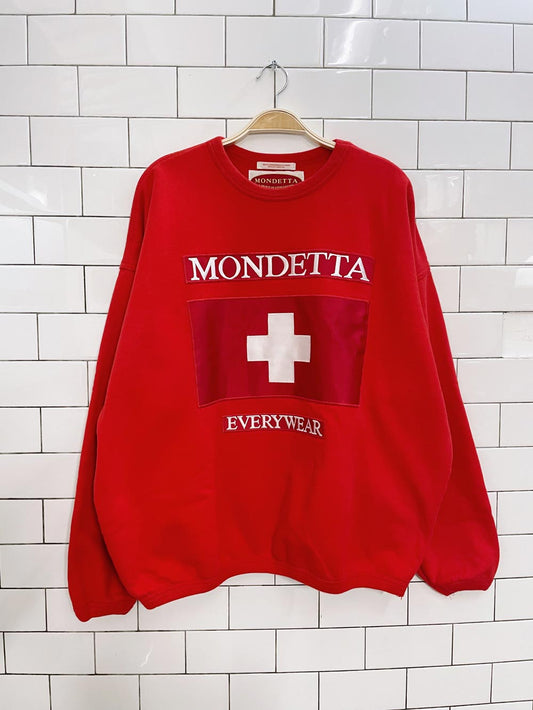 vintage mondetta sui flag sweatshirt