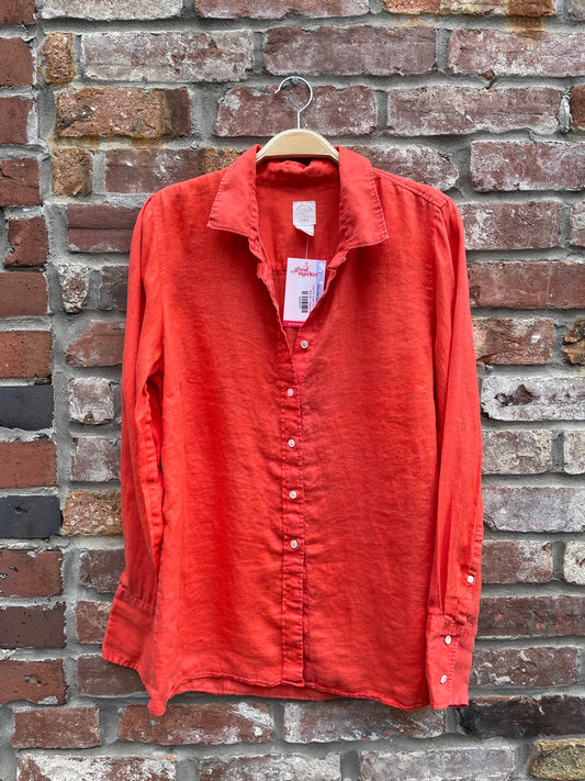 j crew the perfect shirt 100% linen