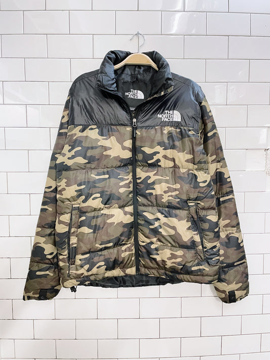 the north face nupste 700 down camo puffer