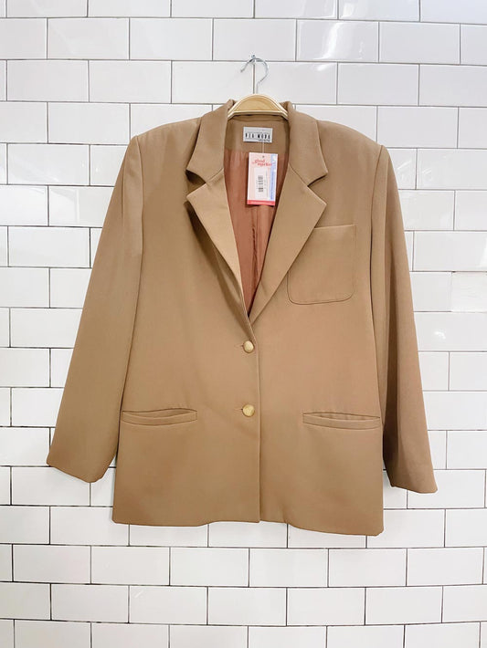 vintage via moda paris camel blazer