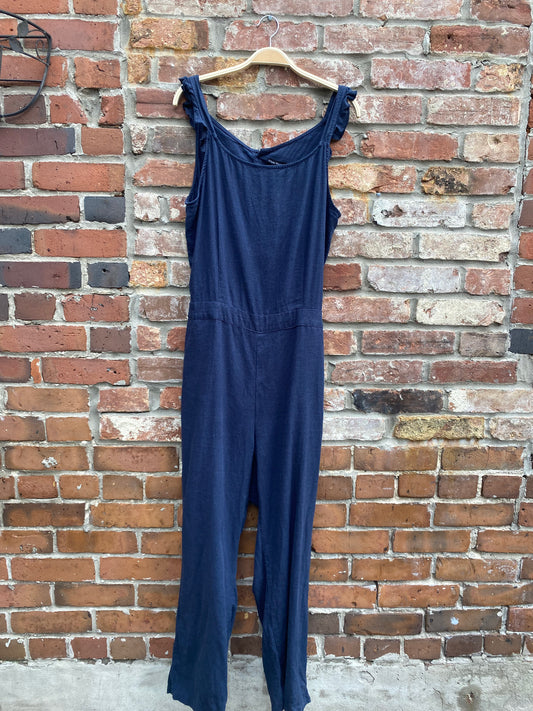 athena marie linen-blend jumpsuit