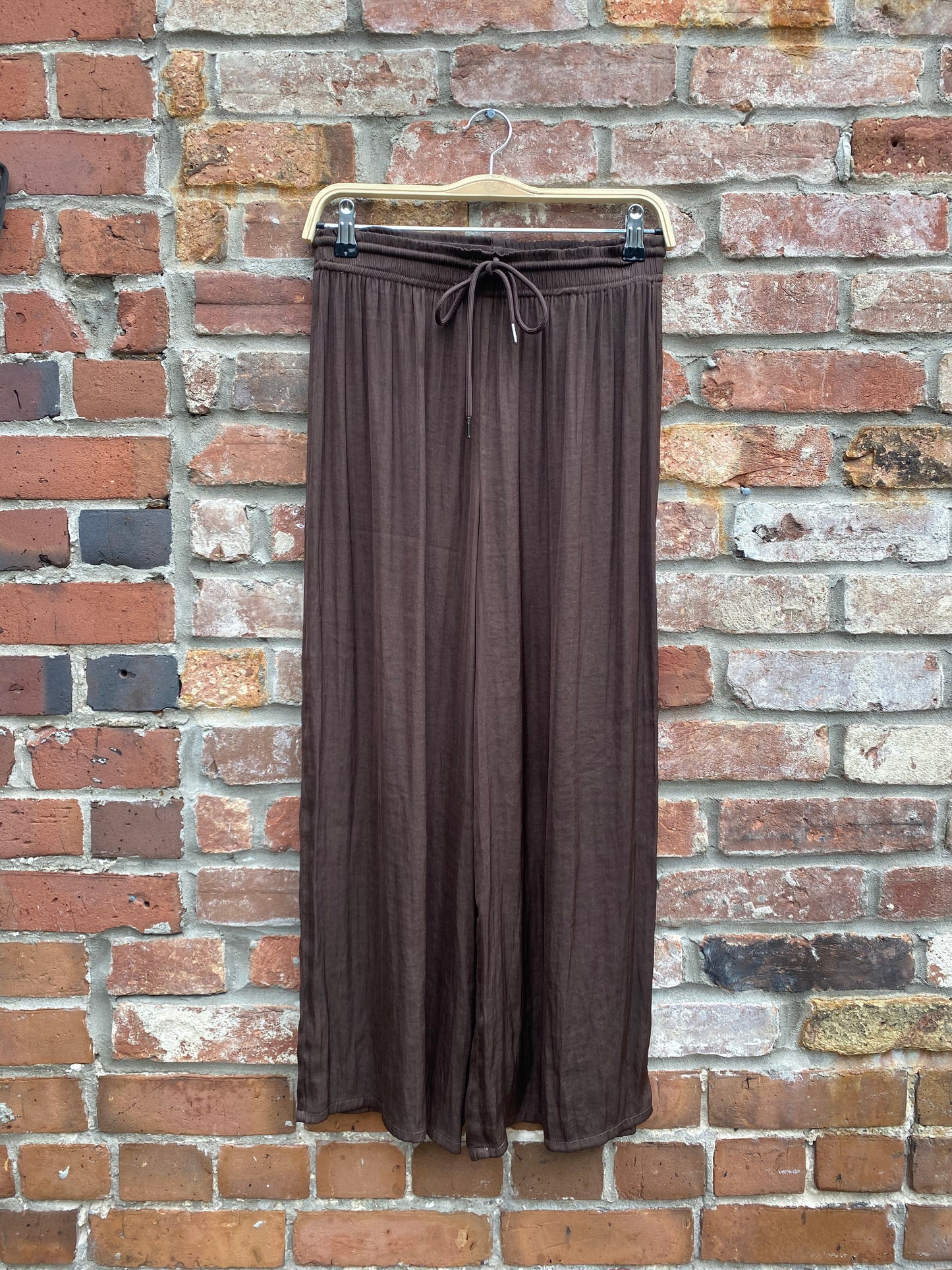 rachel zoe satiny wide leg pants