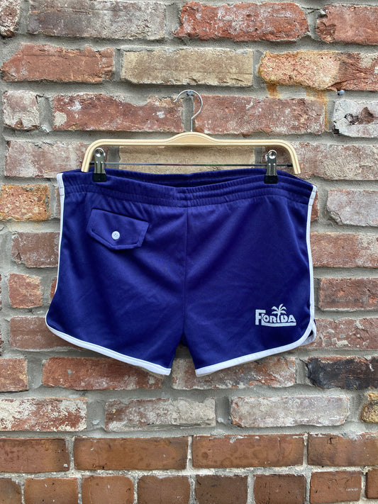 vintage 80s bob scott florida track shorts