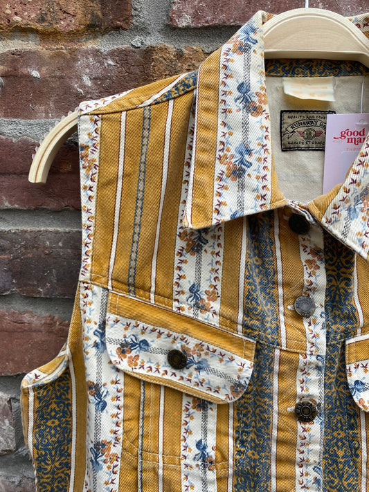 vintage 90s runaway bay denim vest top