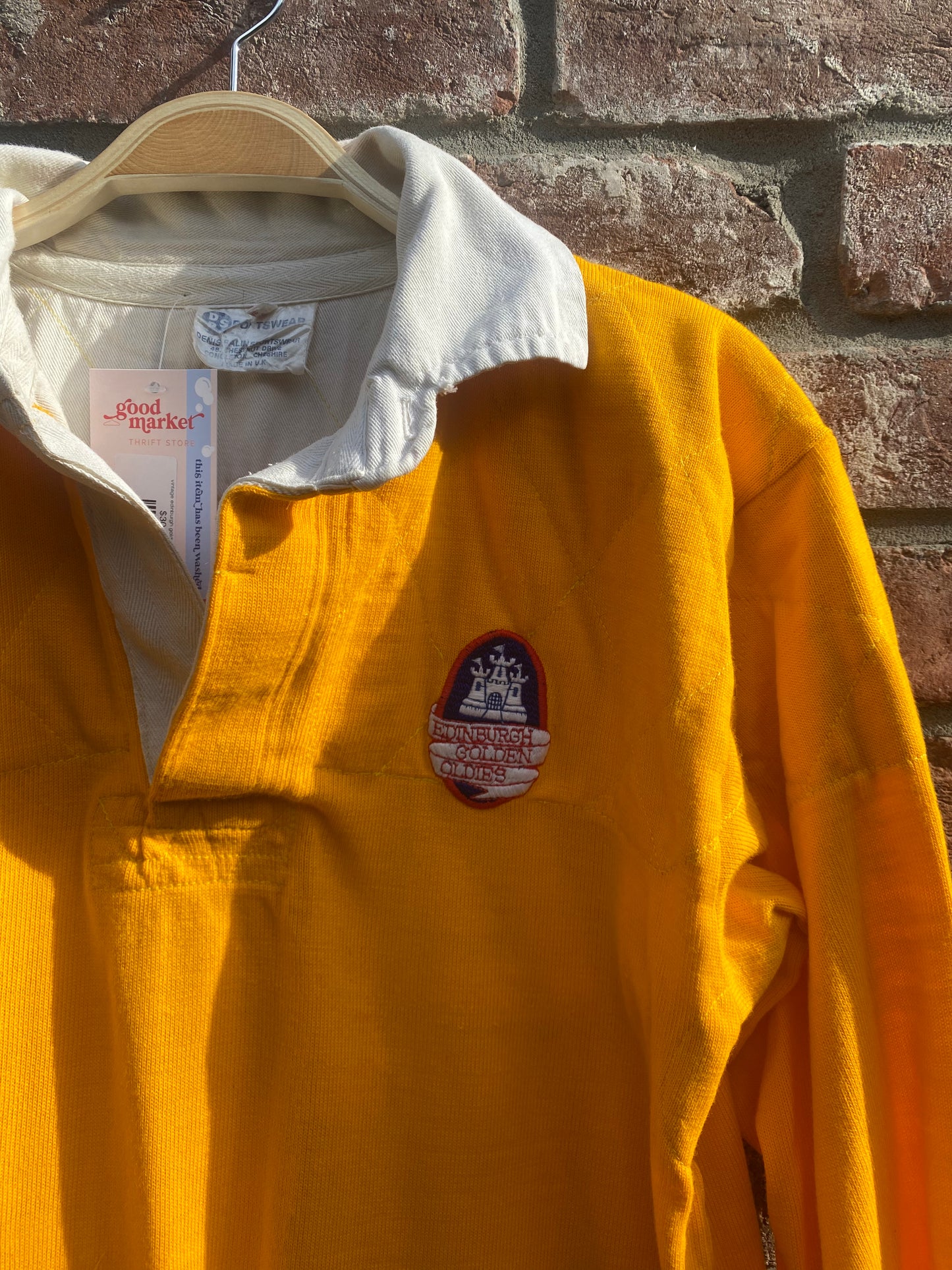 vintage edinburgh golden oldies rugby polo shirt