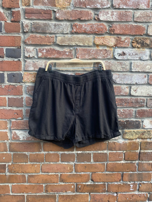 frank and oak linen blend shorts