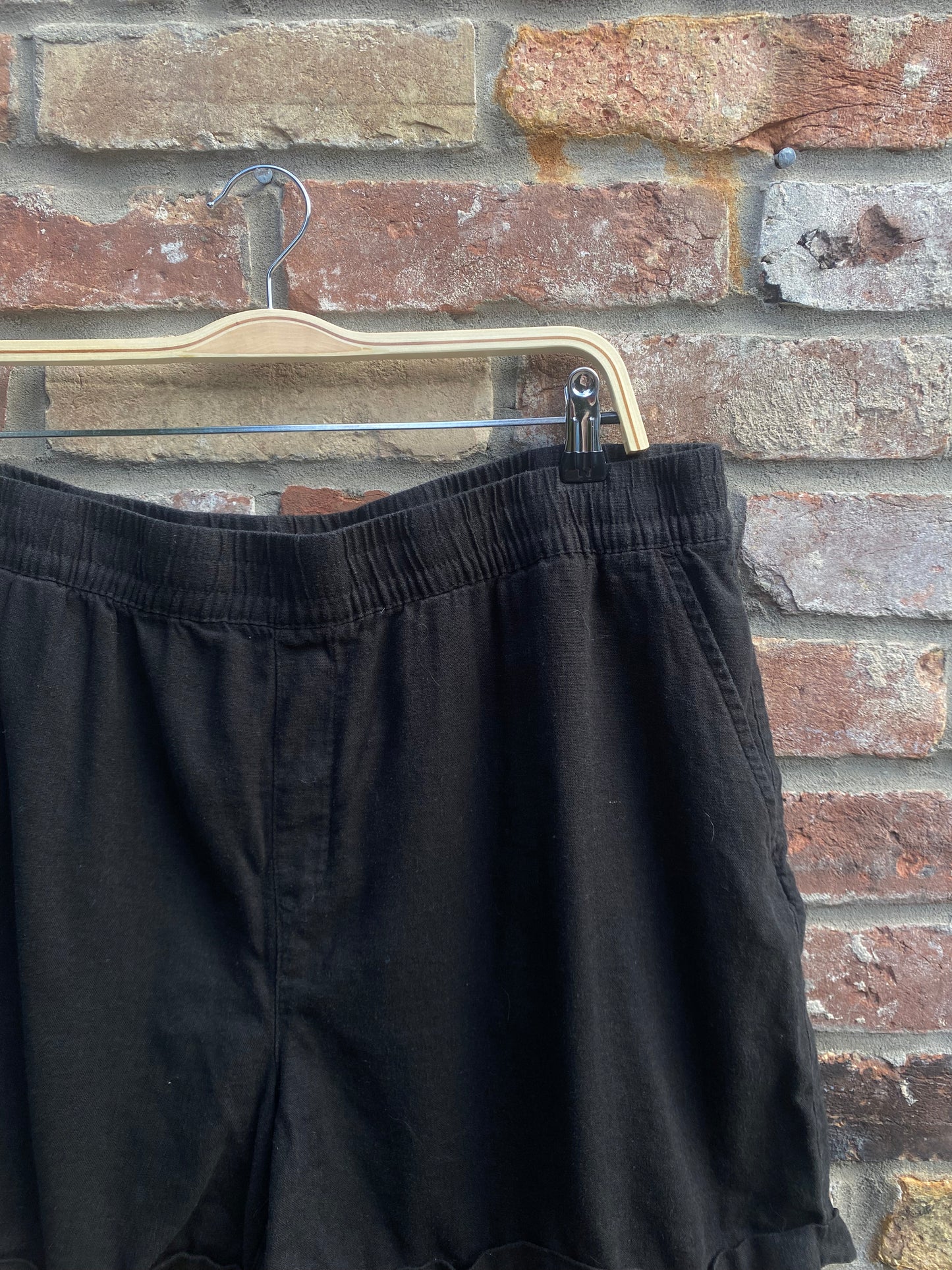 frank and oak linen blend shorts