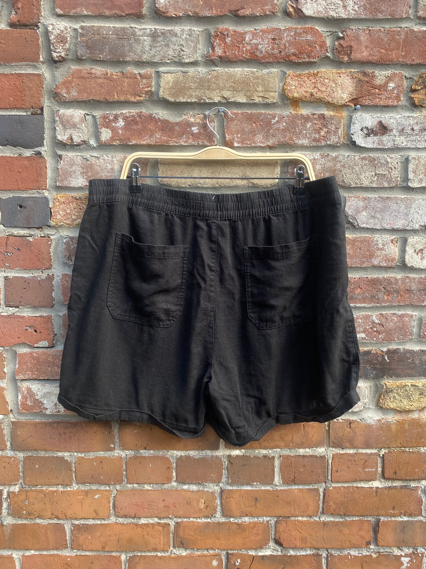 frank and oak linen blend shorts