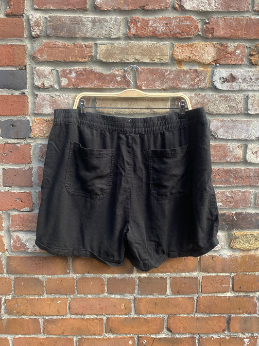 frank and oak linen blend shorts