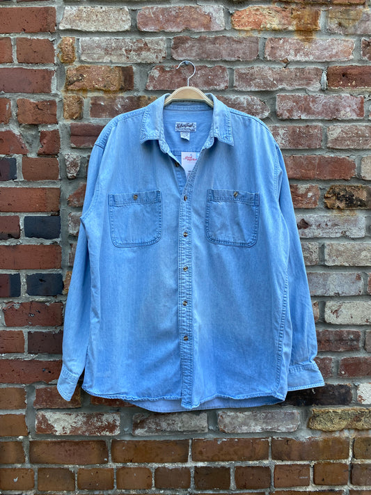 vintage kelsey trail long sleeve denim shirt