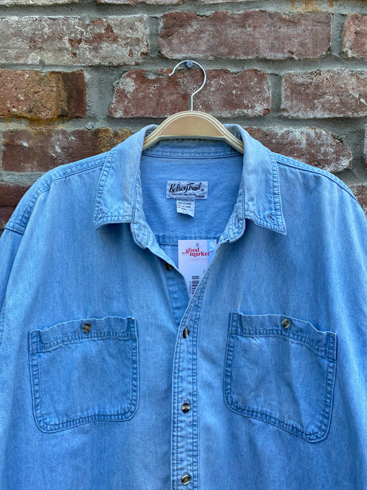 vintage kelsey trail long sleeve denim shirt