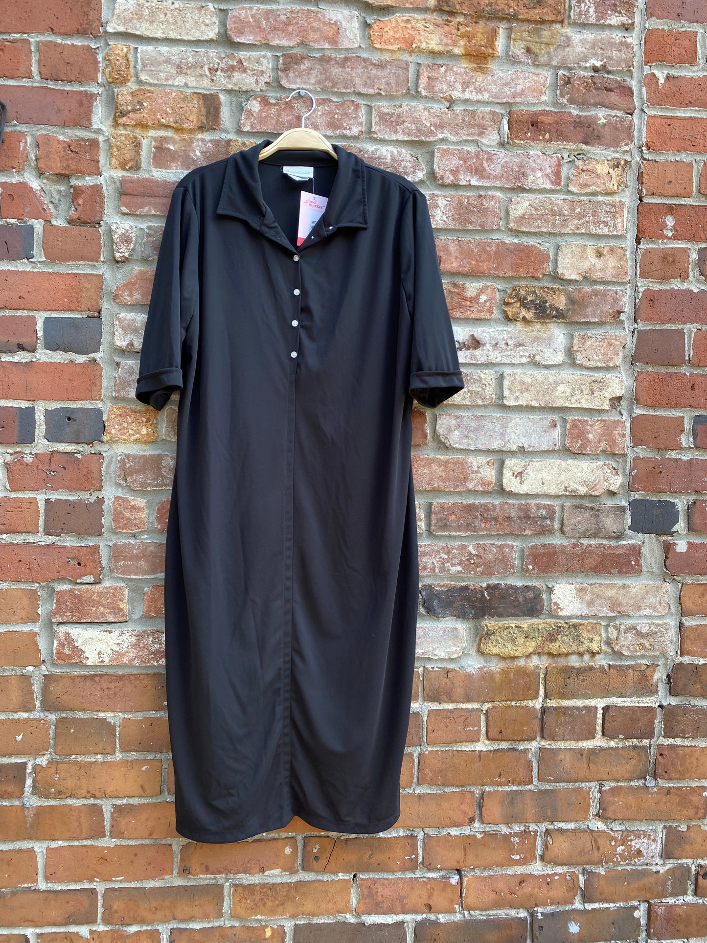 vintage gloria vanderbilt minimal polo midi dress