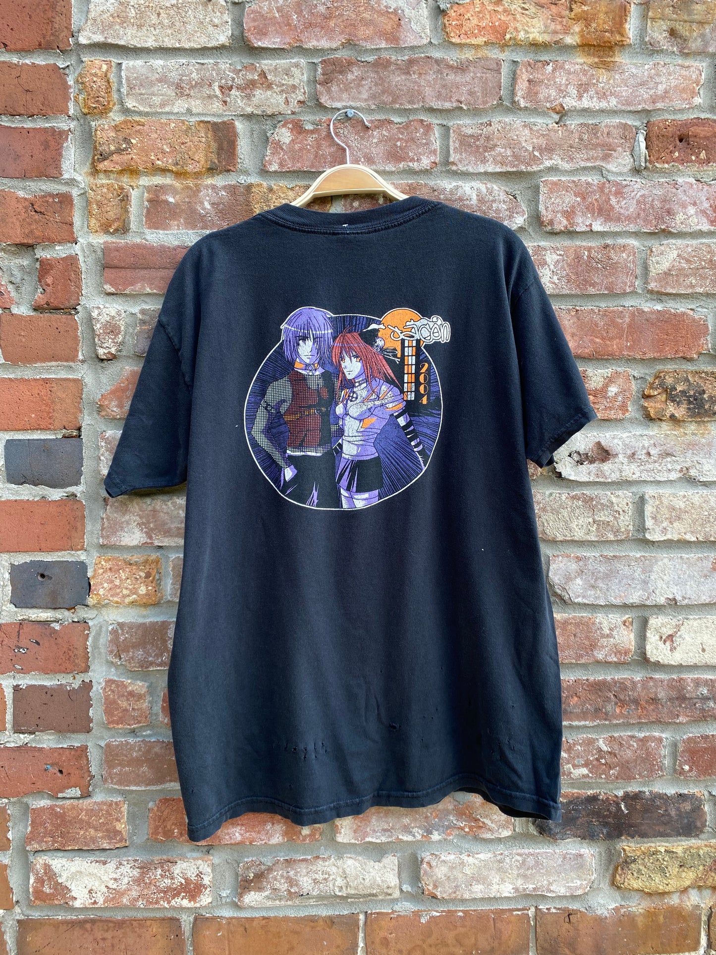 vintage 00's jerzees jacon anime tee