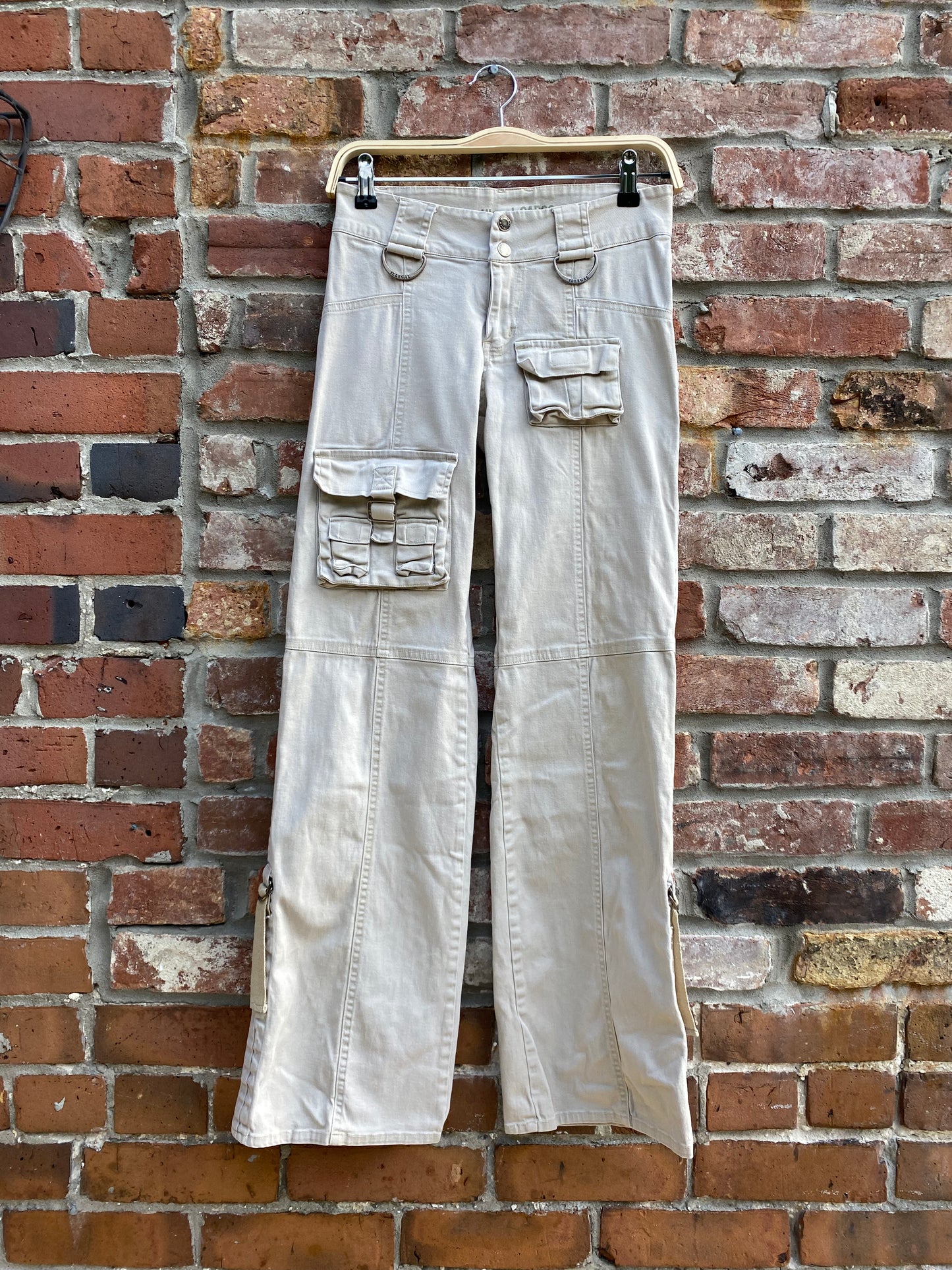 y2k illegal cargo wide leg utility pants