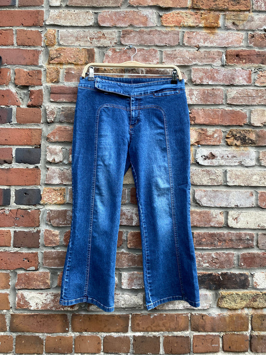 y2k denim capris