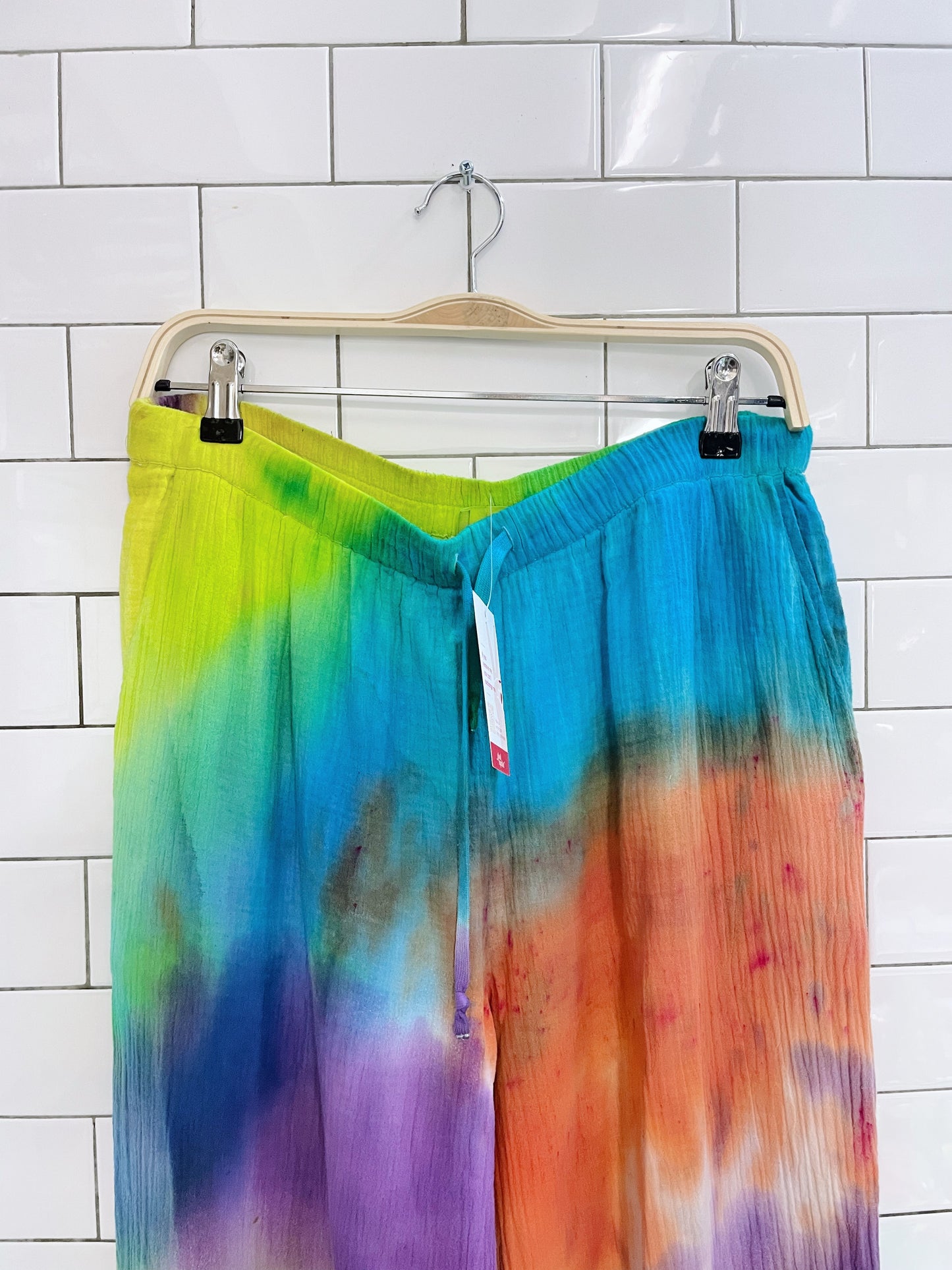 wilfred free gauze cotton tie dye pants